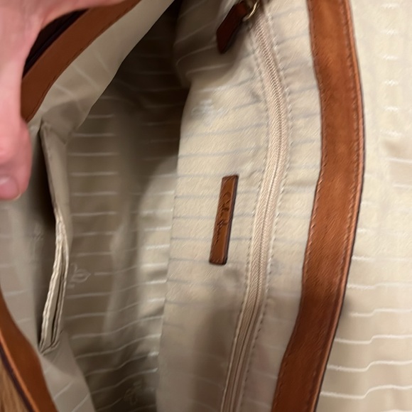 Cole Haan Camel Brown Saddle Bag purse - Picture 8 of 9